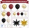145Pcs Burgundy and Gold Graduation Balloon Arch Kit - Maroon Black and Gold Garland with Star Foils & Confetti Balloons - Class of 2026 Party Decorations for College and High School